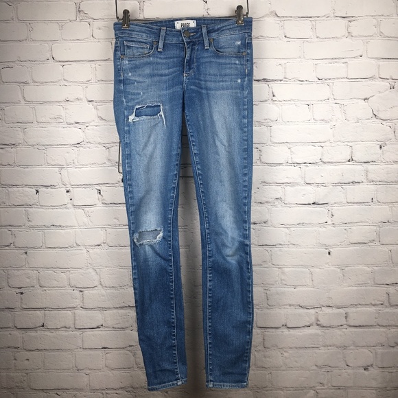 PAIGE Denim - PAIGE Verdugo Ultra Skinny Carmen Tear & Repair